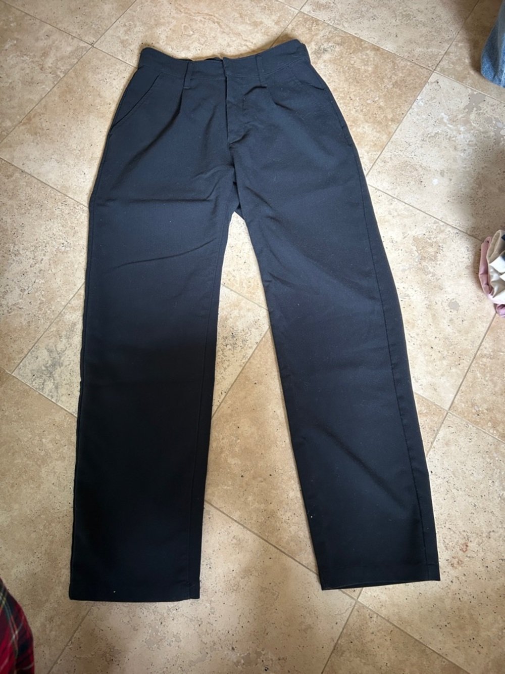 Abercrombie & Fitch Black Cropped Straight Pants